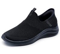 Skechers Donna Ultra Flex 3.0 Cozy Streak Slip-In ALLENATRICE, Black Knit/Trim, 36 EU