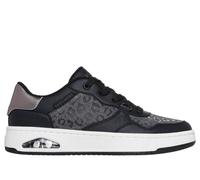 Skechers Donna UNO CTL - Shiny Safari Shoes in Nero/Pewter, Taglia 37.5