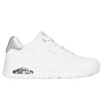 Skechers Donna UNO - Golden Air Shoes in Bianco/Argento, Taglia 37.5