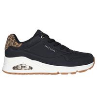 Skechers Donna UNO - Jungle Nite Sneaker in Nero/Leopardo, Taglia 35
