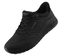 Skechers Donna Uno Lite 2 New Arc Scarpe da Allenamento, Black Durabuck/Mesh/Suede, 37 EU
