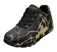 Skechers Donna Uno Marbel Marvel Nero Trainers - 40 EU