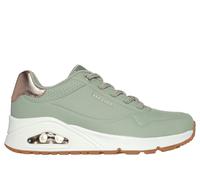 Skechers Uno- Shimmer Away Wedge Slip-on Fashion Sneakers, Scarpe da Ginnastica Donna, Salvia, 38 EU