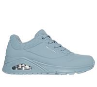 Skechers Donna UNO - Stand on Air Sneaker in Grigio/Blu, Taglia 39