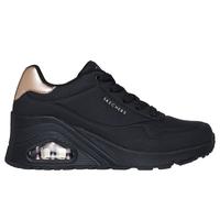 Skechers Donna Uno Wedge - HI Steps Sneaker in Nero, Taglia 37