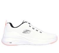 Skechers Donna Vapor Foam - Fresh Trend Sneaker in Bianco/Nero/Corallo, Taglia 38, Vegan