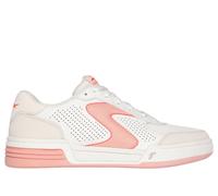 Skechers Viper Court Classic, Scarpe da Ginnastica Donna, Bianco Sporco Pelle Tessuto Sintetico Rosa, 41 EU