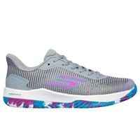 Skechers Viper Court PRO 2.0, Scarpe da Ginnastica Donna, Multi Trim Tessuto Sintetico Grigio, 39 EU