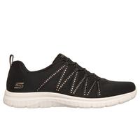 Skechers Donna Virtue - She Sparkles Slip-On Shoes in Nero/Rosa Oro, Taglia 38.5, Vegan