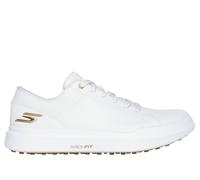 Skechers Donna Waterproof Relaxed Fit: GO GOLF Drive 6 Shoes in Bianco/Oro, Taglia 37, Arch Fit