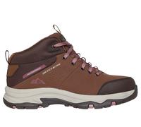 Skechers Donna Waterproof Relaxed Fit: Trego - Trail Destination Sneaker in Marrone/Multicolore, Taglia 39 Wide