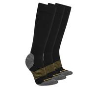 Skechers Donna Work: 3 Pack Wouomo's Over Calf Compression Calze in Nero, Taglia Medio