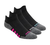 Skechers Donna Work: Lowcut Heel Tab Calze - 3 Pack in Nero, Taglia Medio