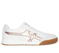 Skechers Donna Zinger - Metallic Roads Sneaker in Bianco/Rosa Oro, Taglia 38