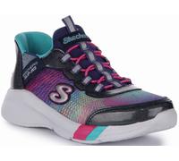 SKECHERS Dreamy Lites Prism Tacco Slip IN Ginnastica Multicolore Bambini UK 10 -