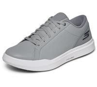 Skechers Drive 6 Arch Leather Relaxed Fit Spikeless Golf Shoe, Scarpe da Ginnastica Uomo, Grigio, 45.5 EU