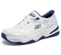 Skechers Durham - Sneaker da Uomo Senza Lacci, Senza Mani, Bianco, 14 X-Wide