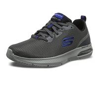 Skechers Dyna-air, Scarpe da Ginnastica Uomo, Grigio Charcoal Mesh Black Trim Ccbk, 42 EU