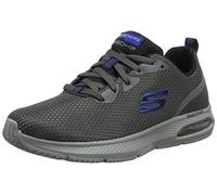 Skechers Dyna-air, Scarpe da Ginnastica Uomo, Grigio Charcoal Mesh Black Trim Ccbk, 45.5 EU