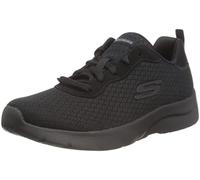Skechers Dynamight 2.0-eye To Eye, Sneaker Donna, Black Mesh Durabuck Trim, 38.5 EU