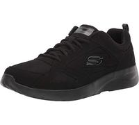 Skechers Dynamight 2.0-fallford, Scarpe da Ginnastica Uomo, Black Leather Mesh Pu Trim Bbk, 44 EU