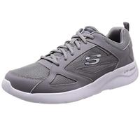 Skechers Dynamight 2.0-fallford, Scarpe da Ginnastica Uomo, Gray Leather Mesh Pu Trim Gry, 42.5 EU
