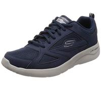 Skechers Scarpe da Ginnastica Dynamight 2.0 Fallford Uomo Blu Navy Pelle e Rete Rifiniture PU 42 EU