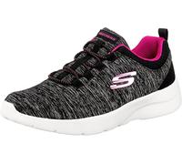 Skechers Dynamight 2.0 - in A Flash - Nero/Hot Rosa Fucsia Polyester