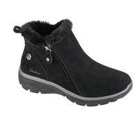 Skechers Stivali invernali Easy Going 168042-BBK con cerniera alta Nero Suede/Fur/Trim 37 EU