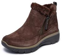 Skechers Easy Going Cool Zip, Stivaletto Donna, Chocolate, 37 EU