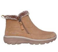 Skechers Easy Going Cool Zip, Stivaletto Donna, Marrone Chiaro, 37.5 EU