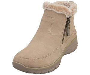 Skechers Easy Going Cool Zip, Stivaletto Donna, Taupe, 42 EU