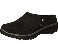 Skechers Easy Going-Latte-Twin Gore Slip-on Aperto sul Retro, Ciabatte Donna, Nero, 40 EU