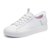 Skechers Eden Lx-Royal Stride - Pantofole da donna, bianco, 8 Wide