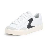 Skechers Eden LX Slick Talk - Sneaker da Donna, Bianco Nero Duraleather Grigio Trim, 38 EU