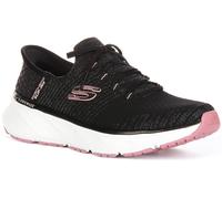 SKECHERS Edgeride Impressione Rilassarsi Fit per Vegani Donna Sportivo Nero Rosa
