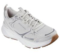 Skechers Scarpe da Ginnastica Donna Edgeride Silver Eclipse con Natural Mesh/Duraleather/Trim 38 EU