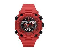 Skechers El Segundo - Orologio analogico digitale in poliuretano, colore: Rosso (Modello: SR1199)