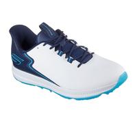 Skechers Uomo Slip-ins: GO GOLF Elite 6 Shoes in Bianco/Blu Navy Blue, Taglia 44.5, Arch Fit