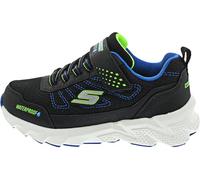 Skechers Elite Sport Tread Aquavek, Scarpe da Ginnastica, Black Synthetic/Textile/Blue & Lime Trim, 27 EU