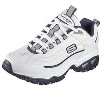 Skechers Energy Afterburn, Scarpe Sportive Outdoor Uomo, Bianco E Blu Navy, 42.5 EU X-Large