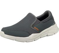 Skechers Equalizer 4.0 Persisting Uomo Formatori, Charcoal Mesh Pu Orange Trim, 41.5 EU