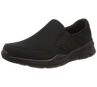 Skechers Equalizer 4.0, Sneaker Infilare Uomo, Nero Black Mesh Pu Black Trim Bbk, 45 EU