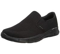 Skechers Equalizer Double-play, Scarpe Sportive Uomo, Black Engineered Mesh Trim, 42.5 EU