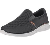 Skechers Equalizer Double-Play, Scarpe Sportive Uomo, Charcoal Engineered Mesh Gray Trim (grigio), 45 EU