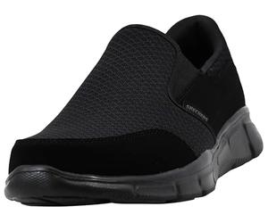 Skechers Equalizer Persistent, Scarpa Bassa Uomo, Nero Black Dark, 42 EU