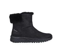 Skechers Escape Plan Cozy Collab, Stivali Donna, Black Microleather Faux Fur, 36 EU