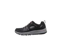 Skechers Escape Plan - Endless Pursuit, Trekking Taglio Basso Donna, Bordo Rosa Caldo Della Maglia Di Pelle Nera, 37 EU