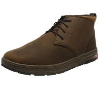 Skechers Evenston Renli, Scarpe da ginnastica Uomo, Pelle Marrone Scuro, 46 EU