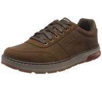 Skechers Evenston, Scarpe da ginnastica Uomo, Pelle Marrone Scuro, 41 EU